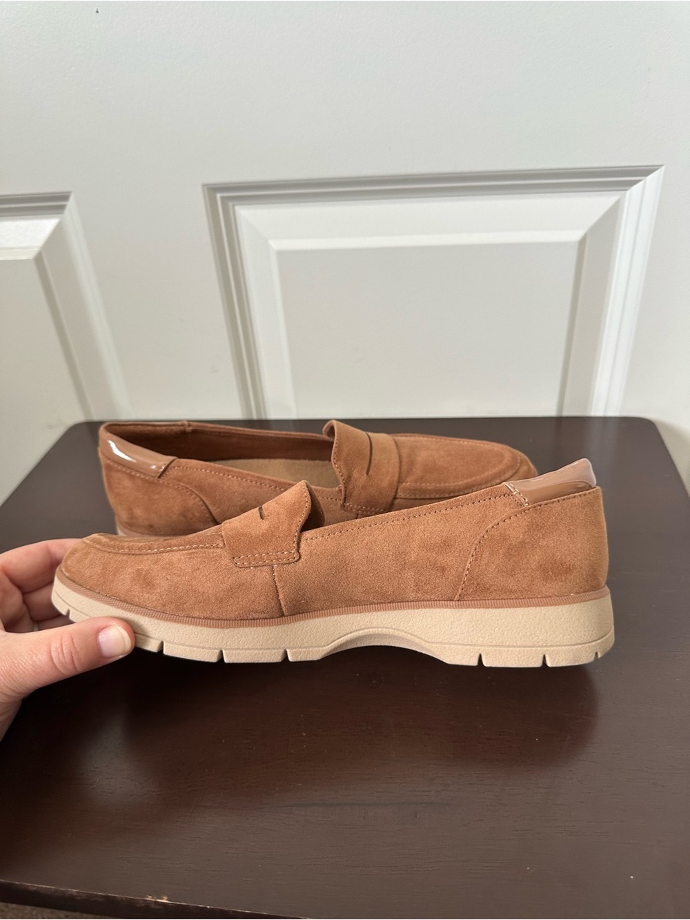 Dr. Scholl's Women's Nice Day Crisp Brown Penny Loafers Size 8 - Picture 6 of 10